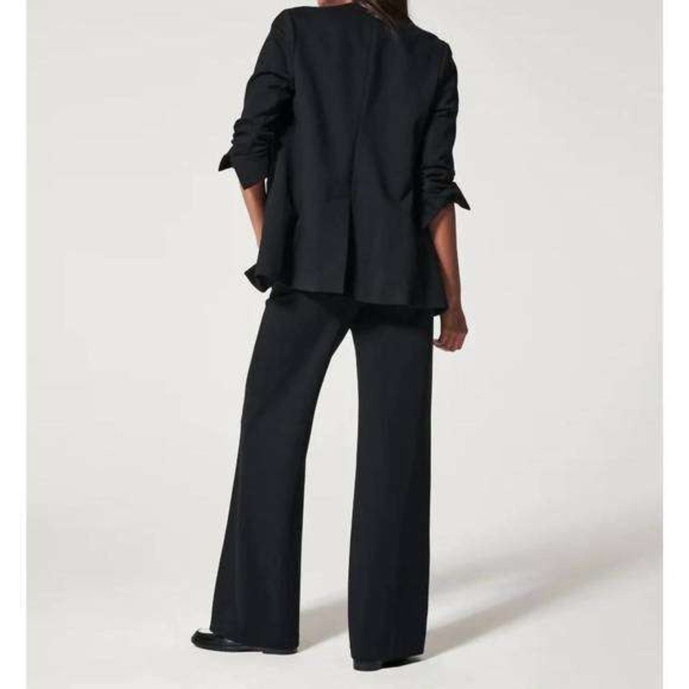 SPANx Black Blazer Jacket Business Casual Career Office Work Minimalist - Picture 3 of 11